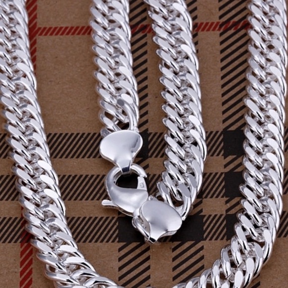 925 sterling silver necklace Horsewhip Chain - Picture 5 of 6